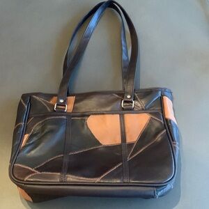 Patch Faux Leather Purse